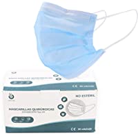 Quanlazer MOONCARE Mascarilla Quirúrgica Tipo IIR- [50 Uds-Caja]- Mascarillas Desechables De 3 Capas [No Reutilizable…
